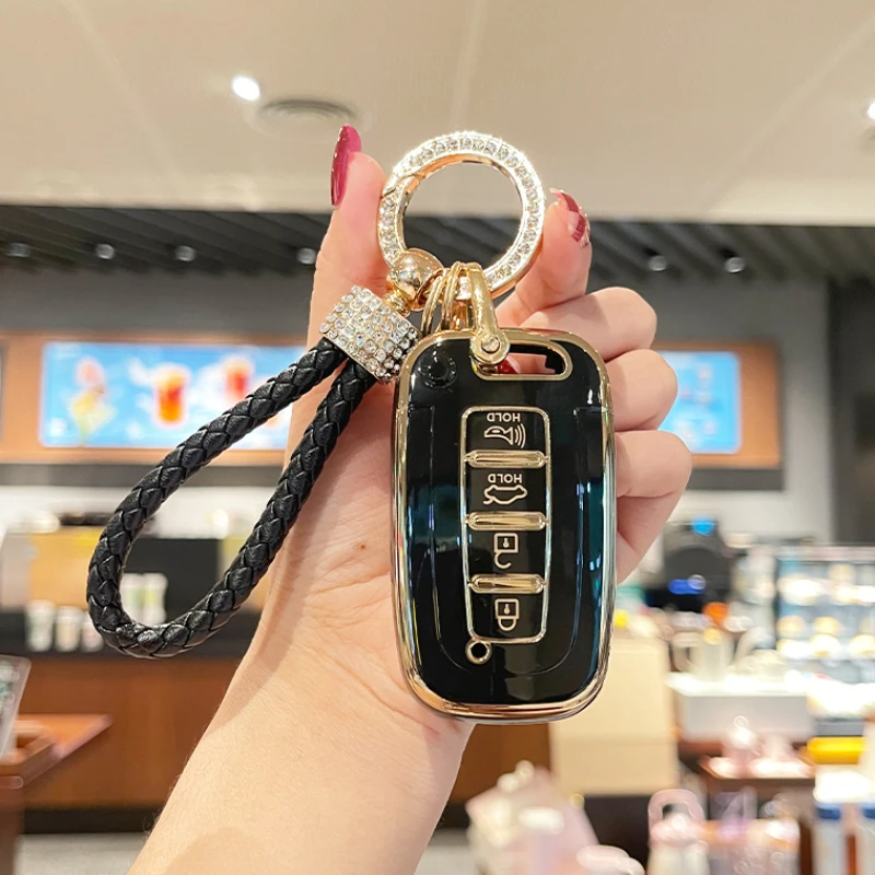 

4 Button for Hyundai IX35 Elantra Sonata 8 9 for Kia Sportage K5 K2 Sorento Optima Forte 2011-2016 Smart Car Key Case Cover Fob