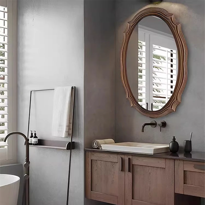 

Aesthetic Wall Sticker Decorative Mirrors Led Metal Bathroom Decorative Mirrors Makeup Room Decor Dekoracyjne Lustra BL50DM