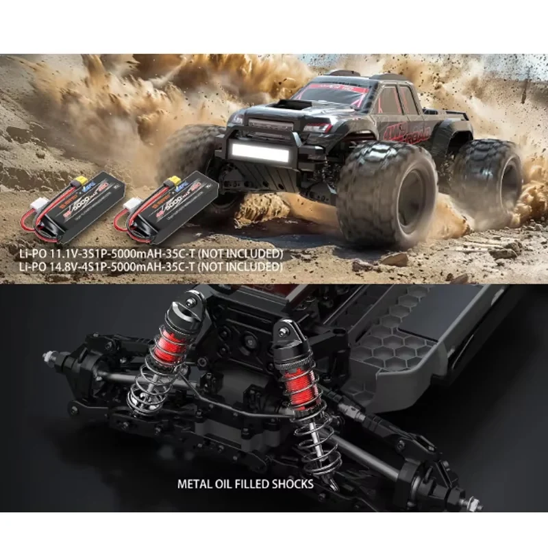 MJX Новый продукт 10208 V2 Обновленное издание Little Monster 1/10 Бесщеточный RC HYPER GO