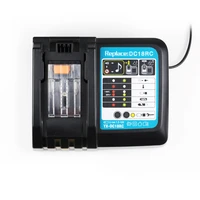 li ion battery charger 3a charging current for makita 14 4v 18v bl1830 bl1430 dc18rc dc18ra power tool dc18rct charge eu plug