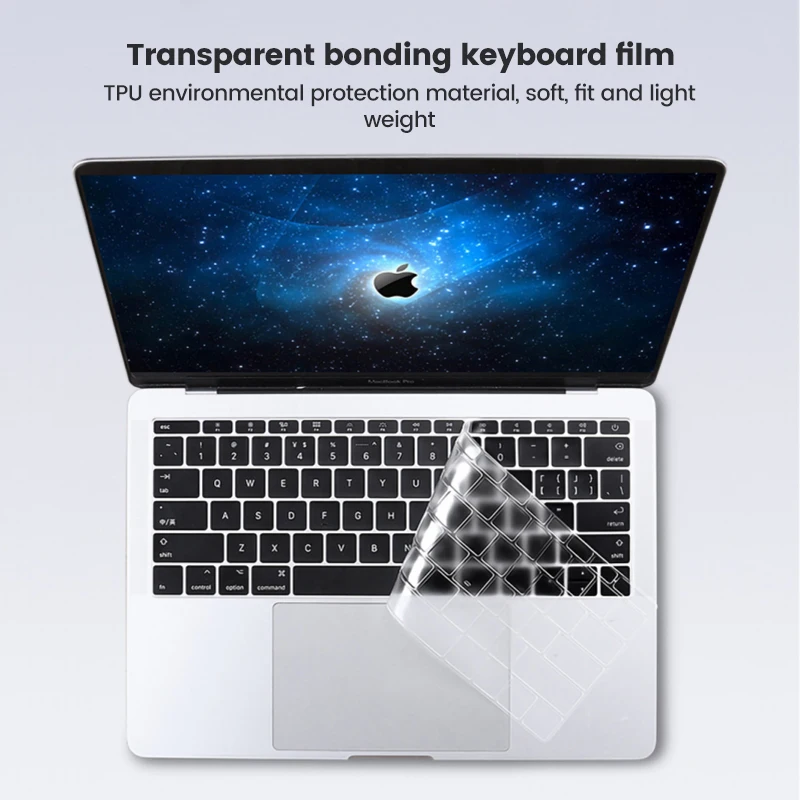 

Чехол для ноутбука с клавиатурой, пленка из ТПУ для Apple Macbook Air PRO, аксессуары для ноутбуков 12, 13, 14, 15, 16 дюймов, ноутбук с сенсорной панелью