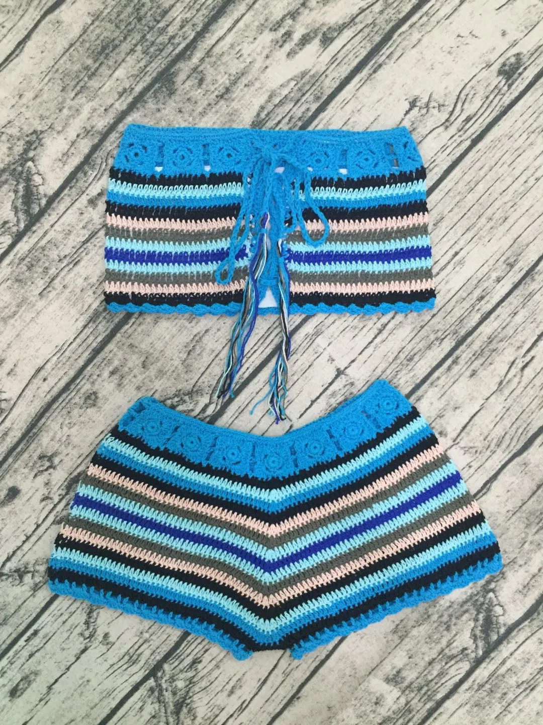 Summer Girls Sexy Swimsuit Vacation Leisure Beach Swimsuit Hook Split Bikini Bathing Suit Women