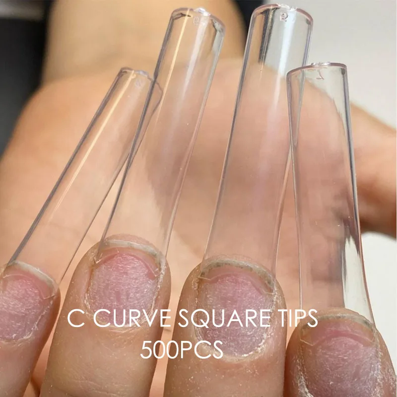 

500 шт./упаковка, сверхдлинные прямые квадратные наконечники