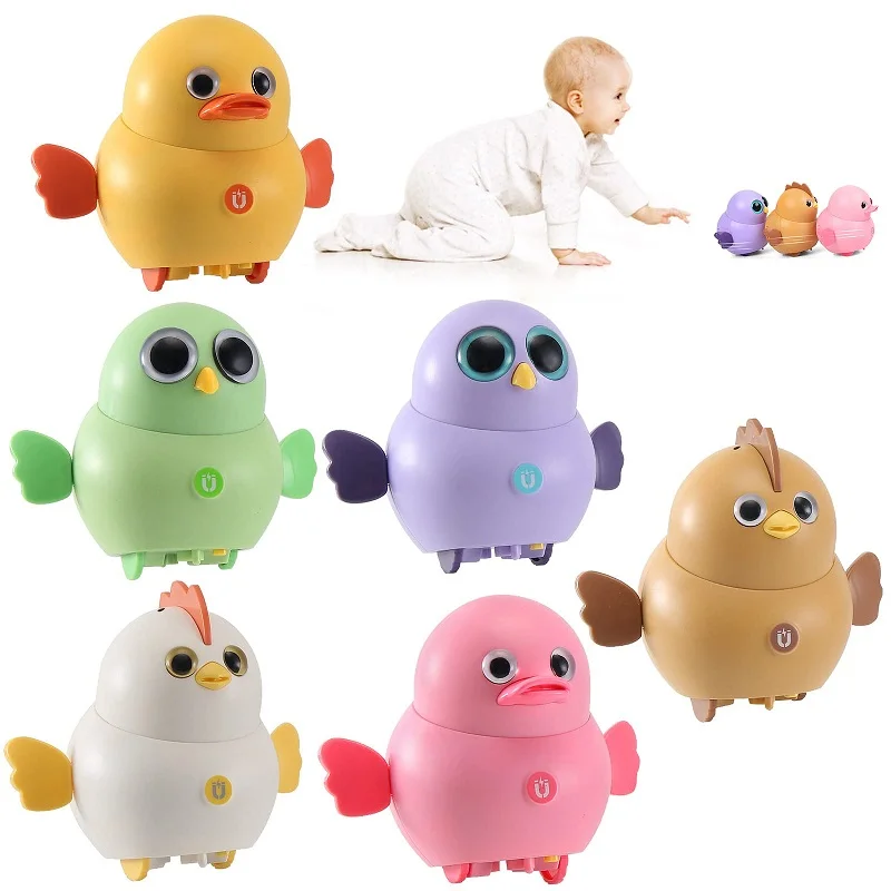 

Electronic Pets Set Crawling Toy for Baby Swinging Walking Animal Team Owl Duck Chick with Magnetic Toys Gift for Toddlers Kids