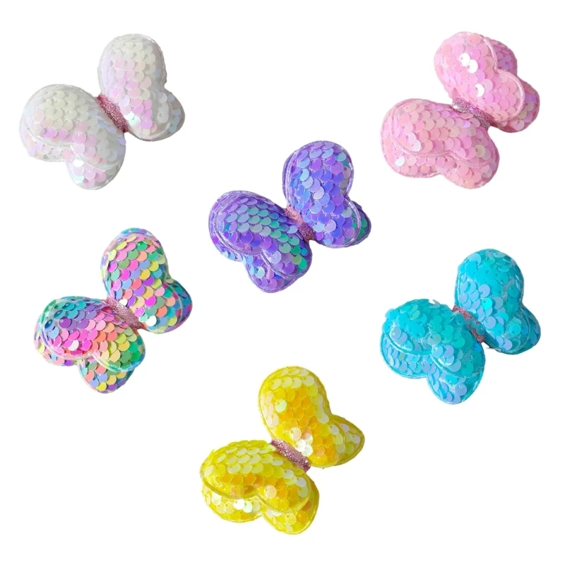 

Нашивки-бабочки с блестками, шарфы «сделай сам», перчатки, одежда, сумки, заколки для волос, детали «сделай сам», Прямая