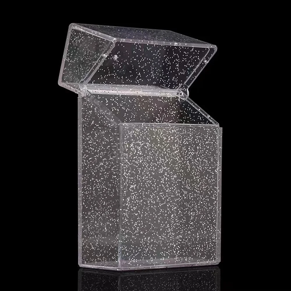 Блестящий прозрачный контейнер для сигарет электронная сигарета карманный
