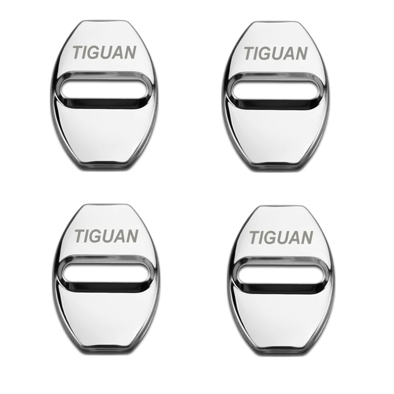 

4 шт., защитные наклейки на дверной замок автомобиля Volkswagen VW TIGUAN 2022 2021 2020 2019 mk2 2 2012 mk1 2018