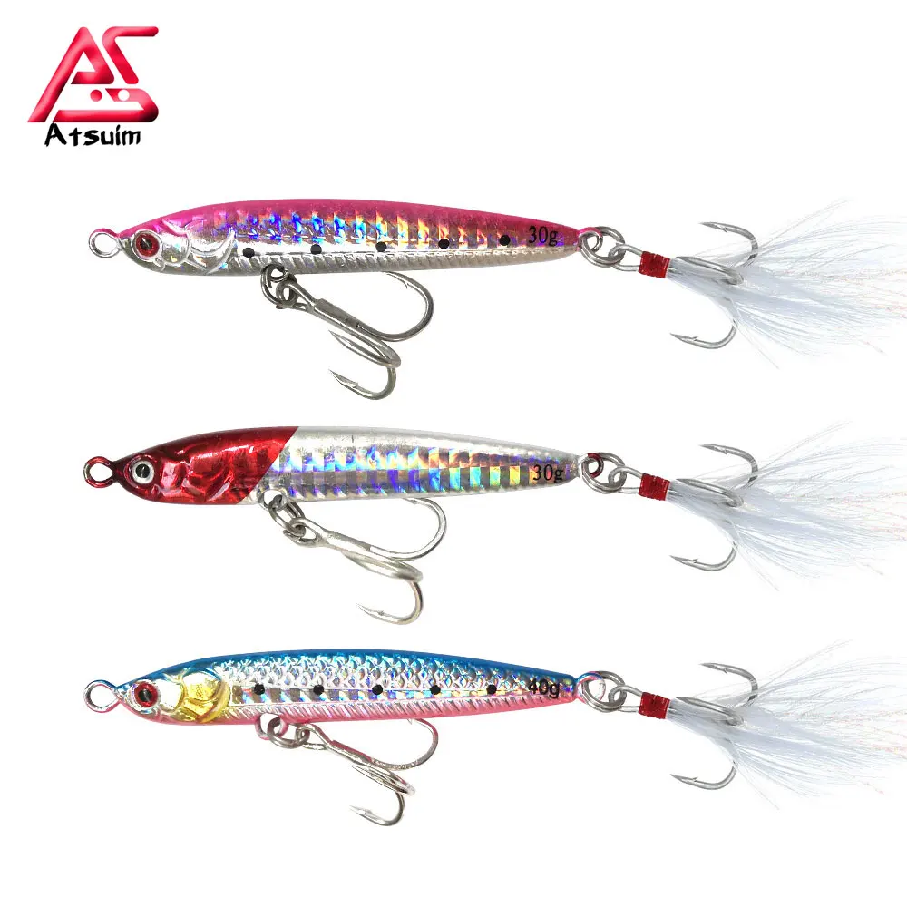 Как бросок с берега jig 10g14g20g30g40g металлическая приманка в виде медленной ложки для