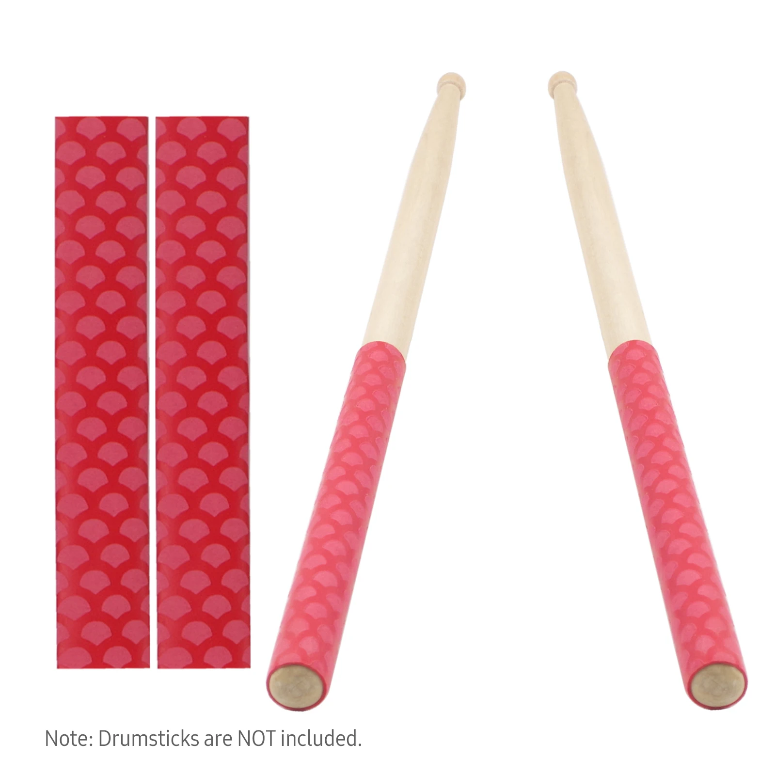 

1 Pair Drumstick Antiskid Grip 6.5-inch Anti Slip Wrap for 2-7# Drumsticks Percussion Instruments Accessories
