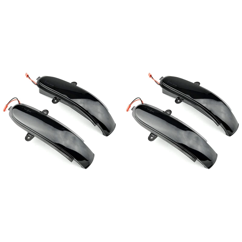 

4X Dynamic LED Rearview Side Mirror Blinker Indicator Light Turn Signal Lamp For Benz C W203 T-Modell CL203,Smoked