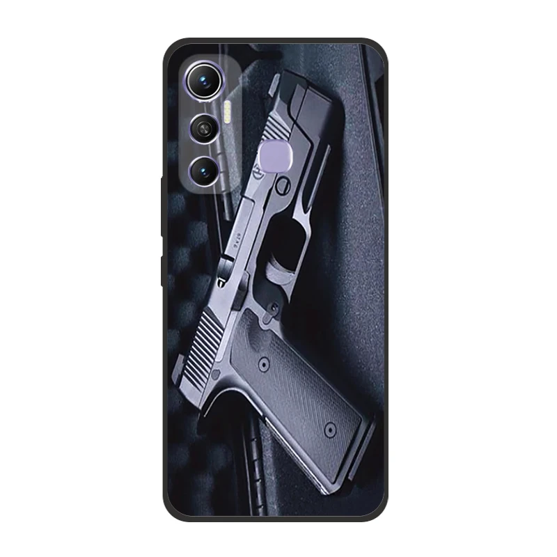 for infinix hot 11 case thin black soft silicon protective cover for infinix hot11 phone case cartoon pattern free global shipping