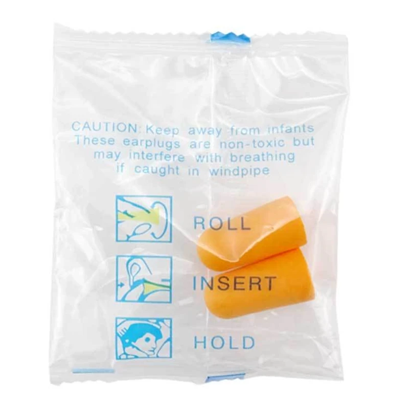 

10pcs Outdoor Work Noise Reduction Protection Sound Earplugs Insulation Foam Soft Sleep Cancelling Anti Bruit Earplug Washable