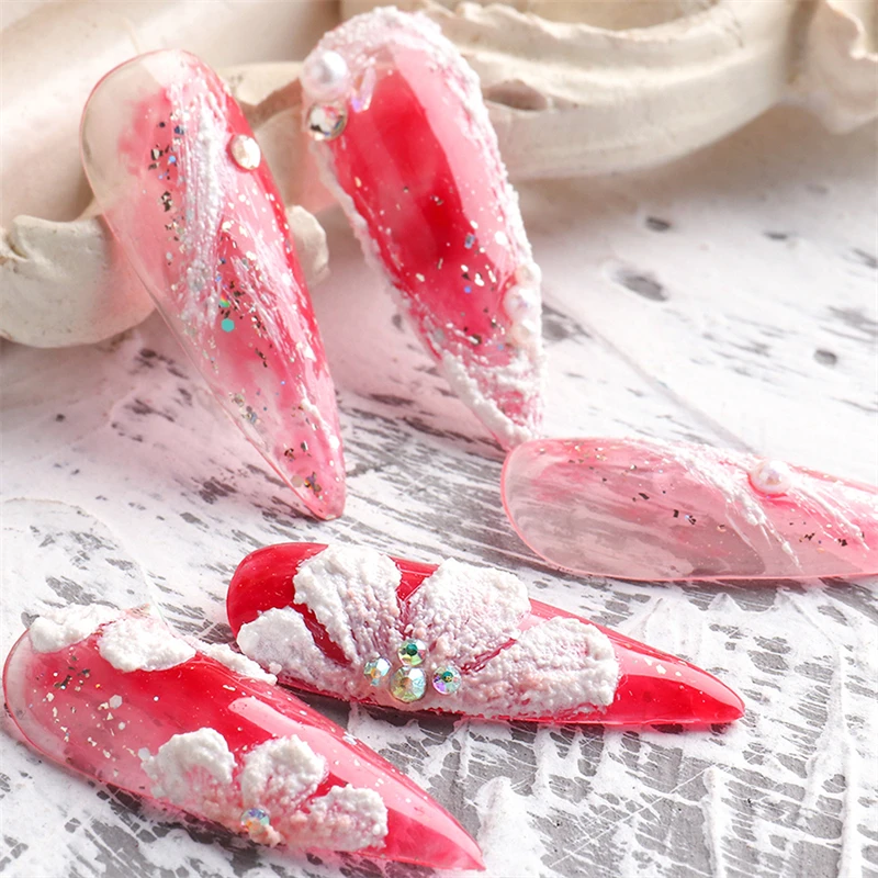 Гель для рисования ногтей 5 мл белый гипсовый Гель-лак 3D-моделирования пластырь