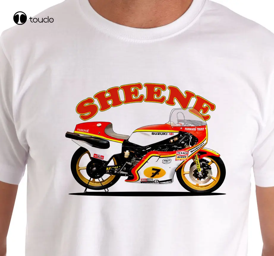 

Hot Sale 100% Cotton Raceart Barry Sheene Rg500 Race Bikeing Inspired T-Shirt Summer Style Tee Shirt Custom aldult Teen unisex