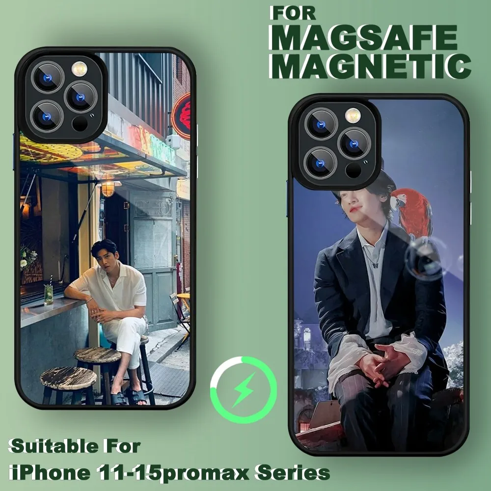 Чехол для телефона Ji chang wook actor iPhone 15 14 13 11 12 Pro Max Plus чехол Magsafe