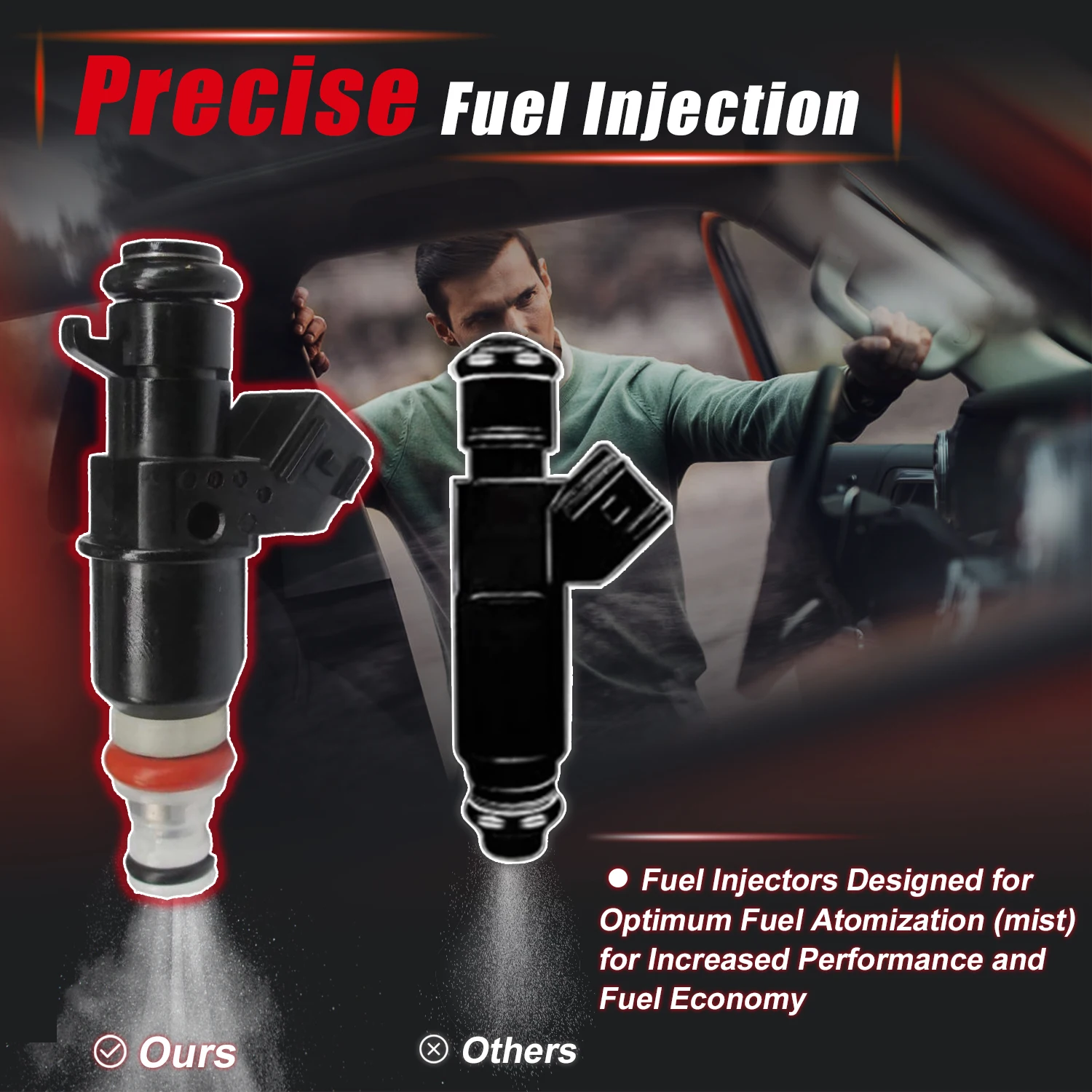 Новый 4 шт. 16450-RAA-A01 топливная форсунка для Honda ELEMENT ACCORD CR-V 2.4L ACURA RSX 2.0L 2003-2011 16450RAAA01 FJ484