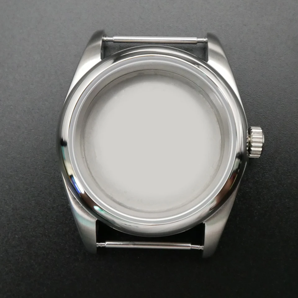 new36mm Stainless Steel Wristwatch Case Kit  NH35/NH36 Mechanical Watch Shell Men's watch case Mechanical Hand Wind movement