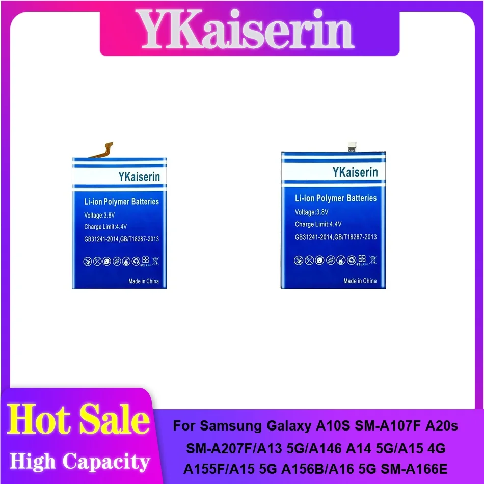 Фото EB-BA136ABY EB-BA156ABY Аккумулятор для Samsung Galaxy A10S/A20s/A13/A146 A14/A15 A156B/A16 5G A15 4G A155F EB-BA166ABY EB-BA146ABY №1