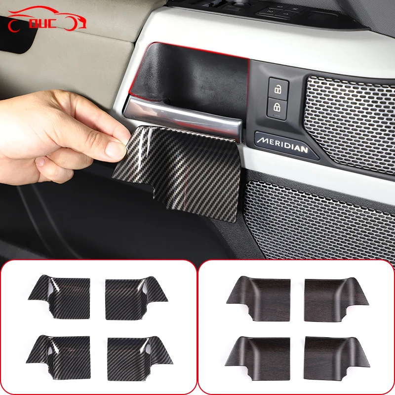 

For Land Rover Defender 90 110 2020-2022 ABS Car Styling Inner Door Handle Bowl Covers Trims Stickers Decoration Accessories