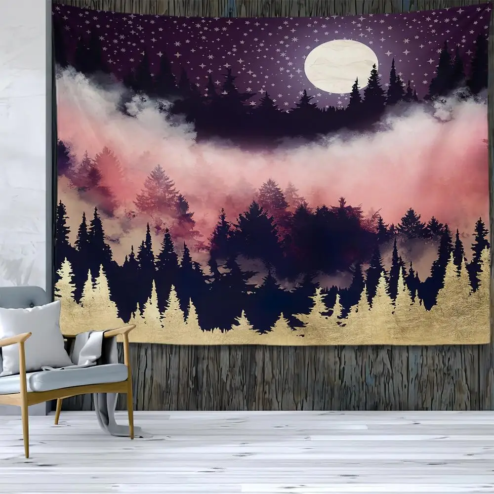 

Nature Landscape Sunset Tapestry Boho Hippie Room Decoration Aesthetics