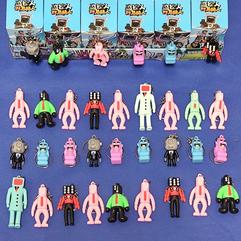 Фото Skibidi туалетные фигурки, набор слепых коробок, фигурки, игрушки, игровой персонаж, модель карты Kawaii, коллекция аниме, куклы, подарки для детей №5