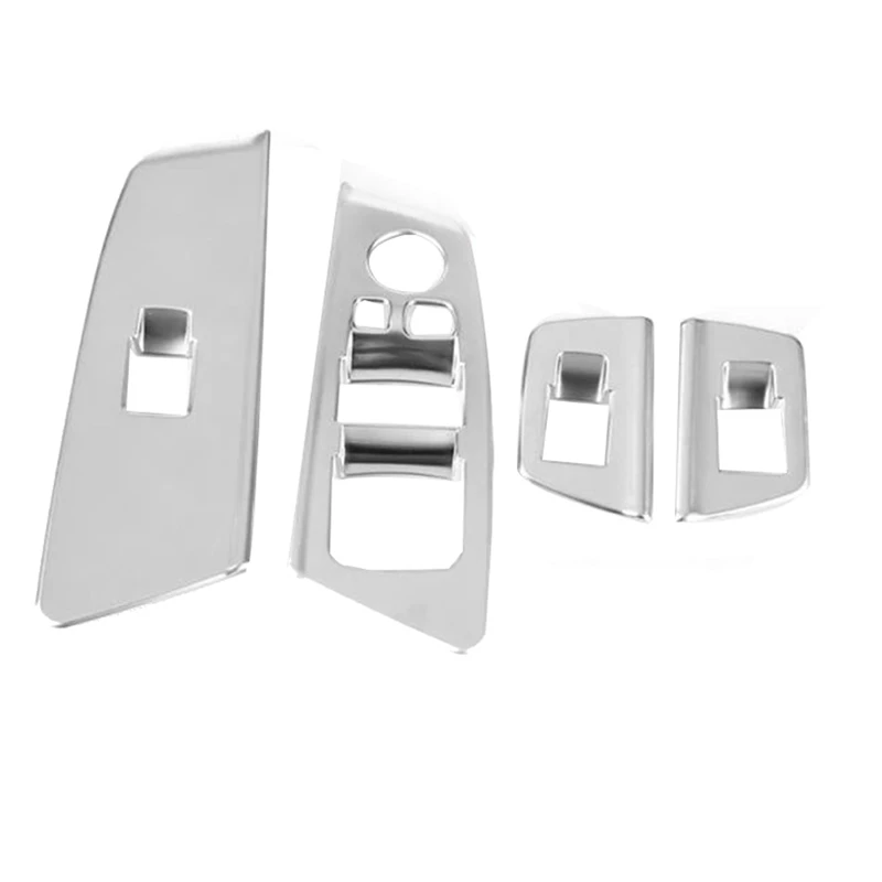 

4Pcs Car Window Switch Lift Panel Button Frame Cover Trim for-BMW 5 Series G30 2017-2018 Car Sticker