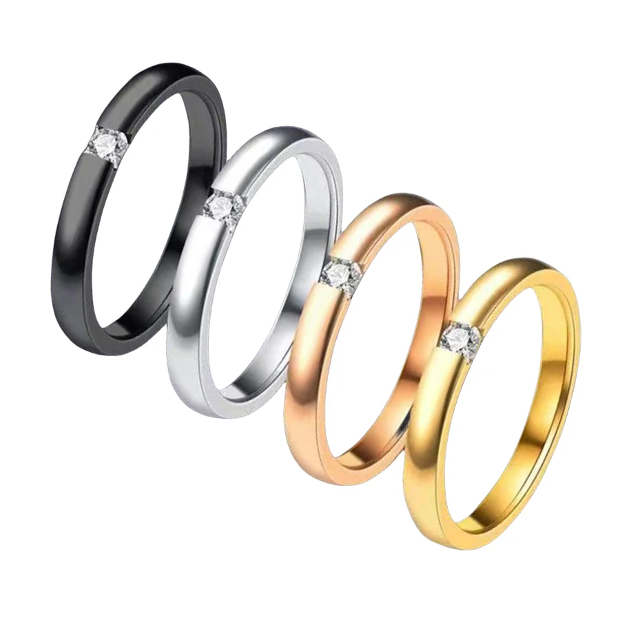 Женское кольцо из нержавеющей стали с изменяемым размером