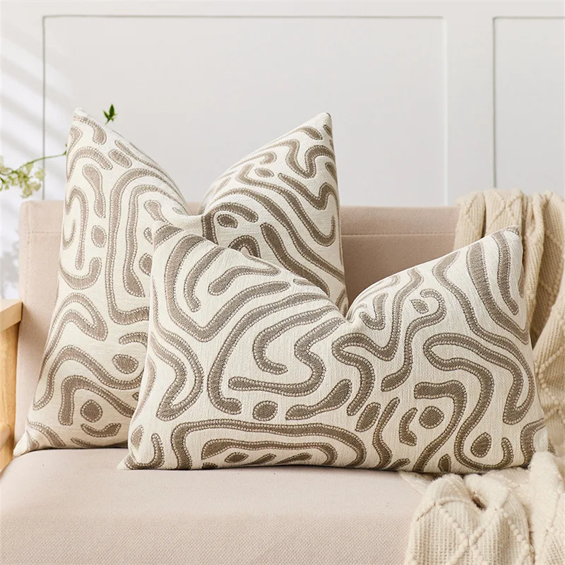 

Чехол для подушки Efundeal синель абстрактный