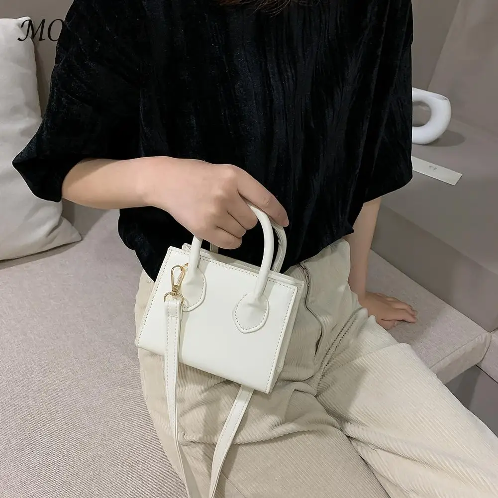 

Women Solid Crossbody Handbag PU Female Simple Travel Shoulder Top-Handle Bags New Quality Shoulder Bag Women PU Leather
