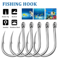 510pcs fishing hooks high carbon steel jig hooks barbed coated carp fishing hook with eye design saltwater fishhooks 130