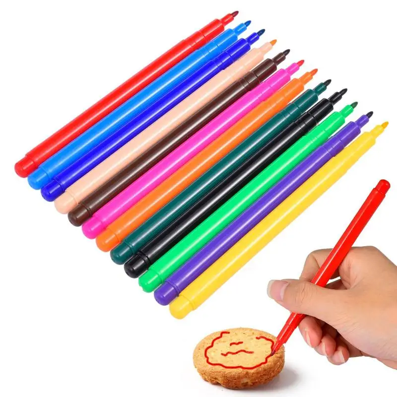 

Edible Ink Markers Pigment Pen Cake Decorating Tools Food Baking Coloring Pen Drawing Biscuits Fondant Kitchen Supplies