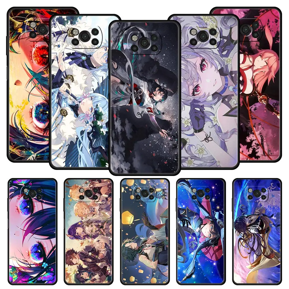 

Genshin Impact Phone Case For Xiaomi Mi Poco X3 NFC M3 F4 F3 M4 X4 Pro 5G Note 10 12 Lite 11 11T 10T 11X 13 12T Pro 9T Cover