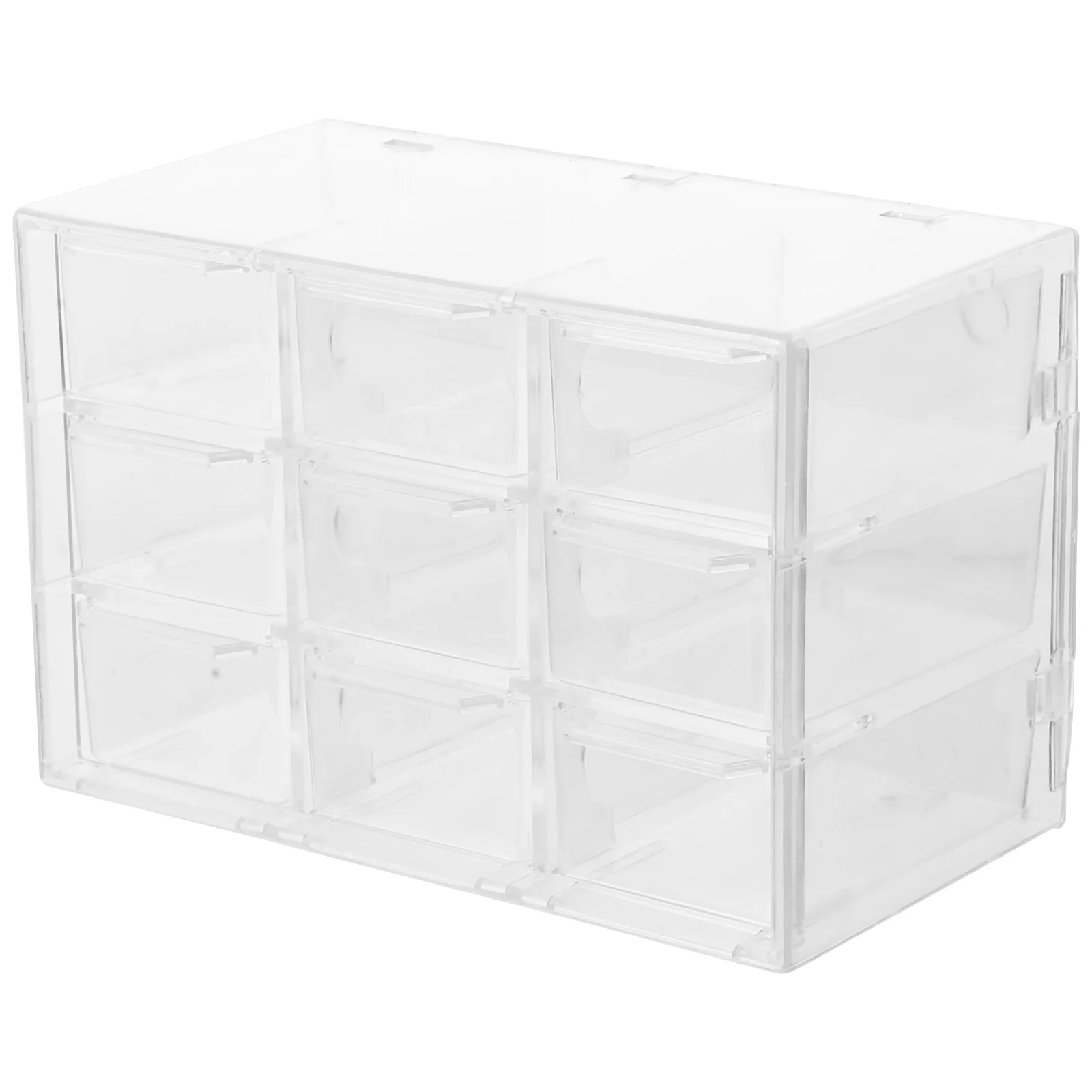 

Transparent Storage Box Desk Drawer Organizer Stationery Container Plastic Desktop Clear Containers Tabletop Makeup
