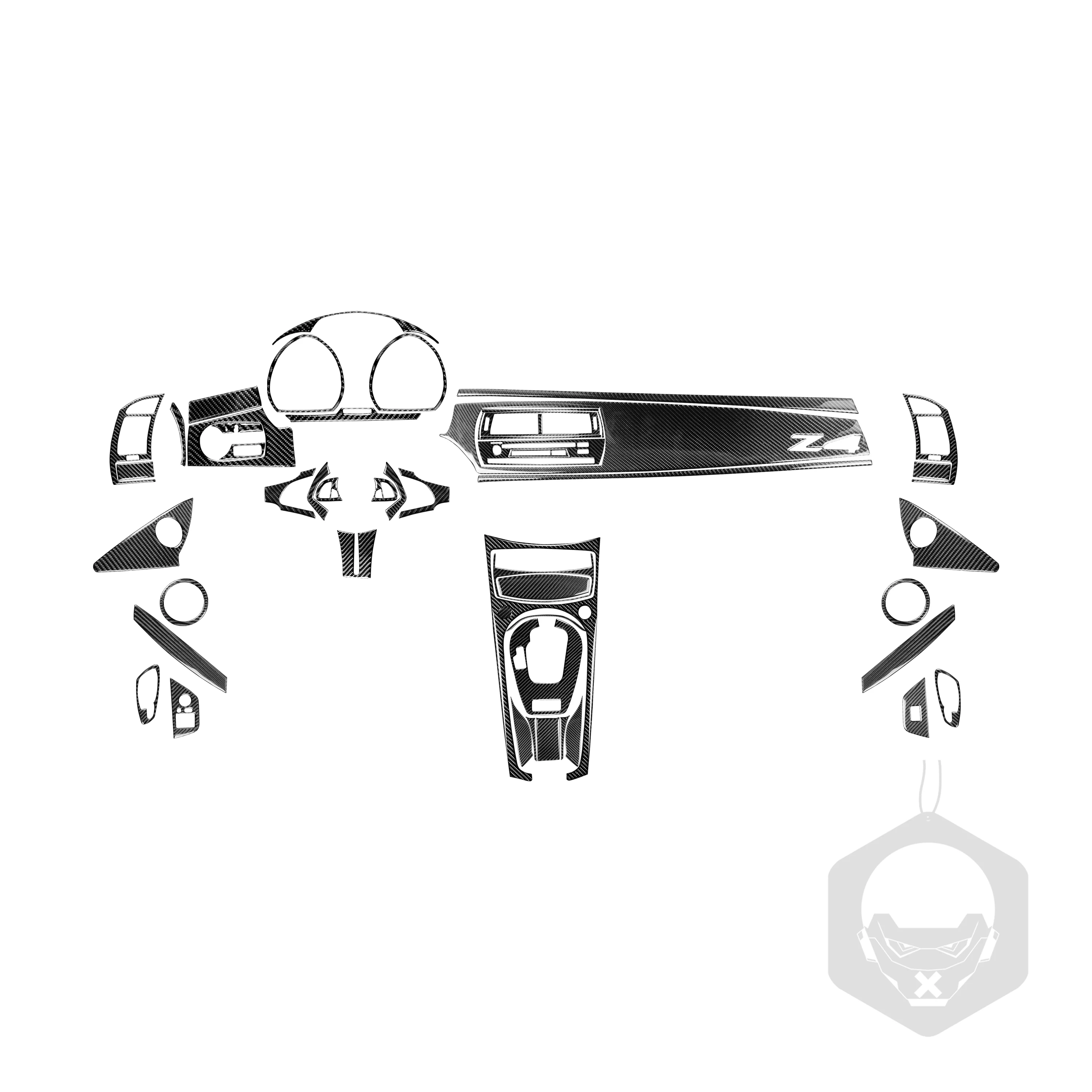 61 шт. для BMW Z4 E85 E86 2003-2008 комплекты из натурального углеродного волокна