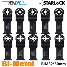 NEWONE Starlock BIM32*50mm Long Saw Blades fit Power Oscillating Tools for Wood Metal Cut Remove Nails and more