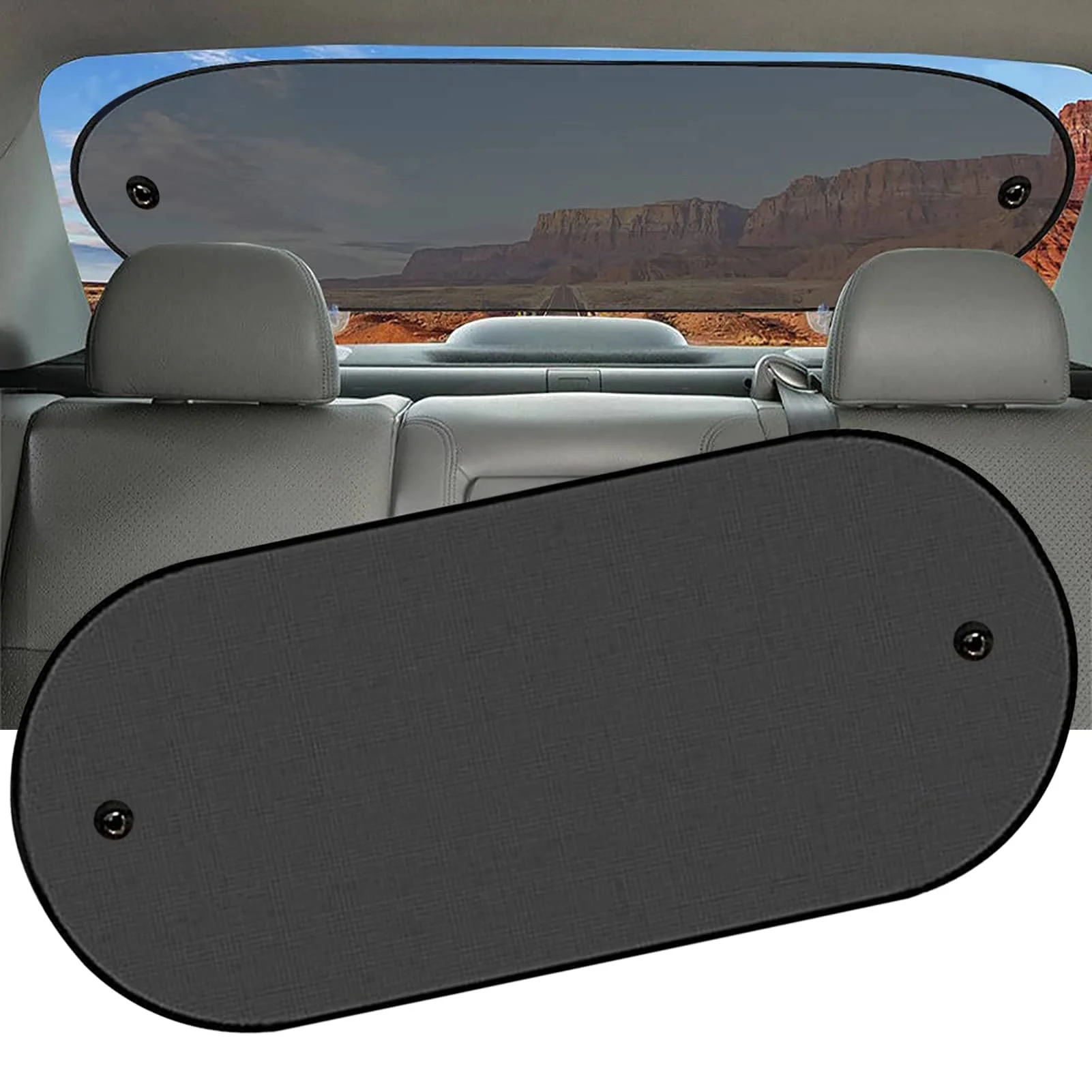 

Car Back Window Sun Shade Auto Mesh Cloth Sunshade UV Protection Folding Auto Rear Window Sunshade Back Window Visor For Car
