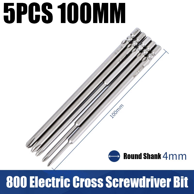 

Набор насадок для электрической отвертки, 40/80/100 мм, 800 дюйма, 4 мм, с круглым хвостовиком