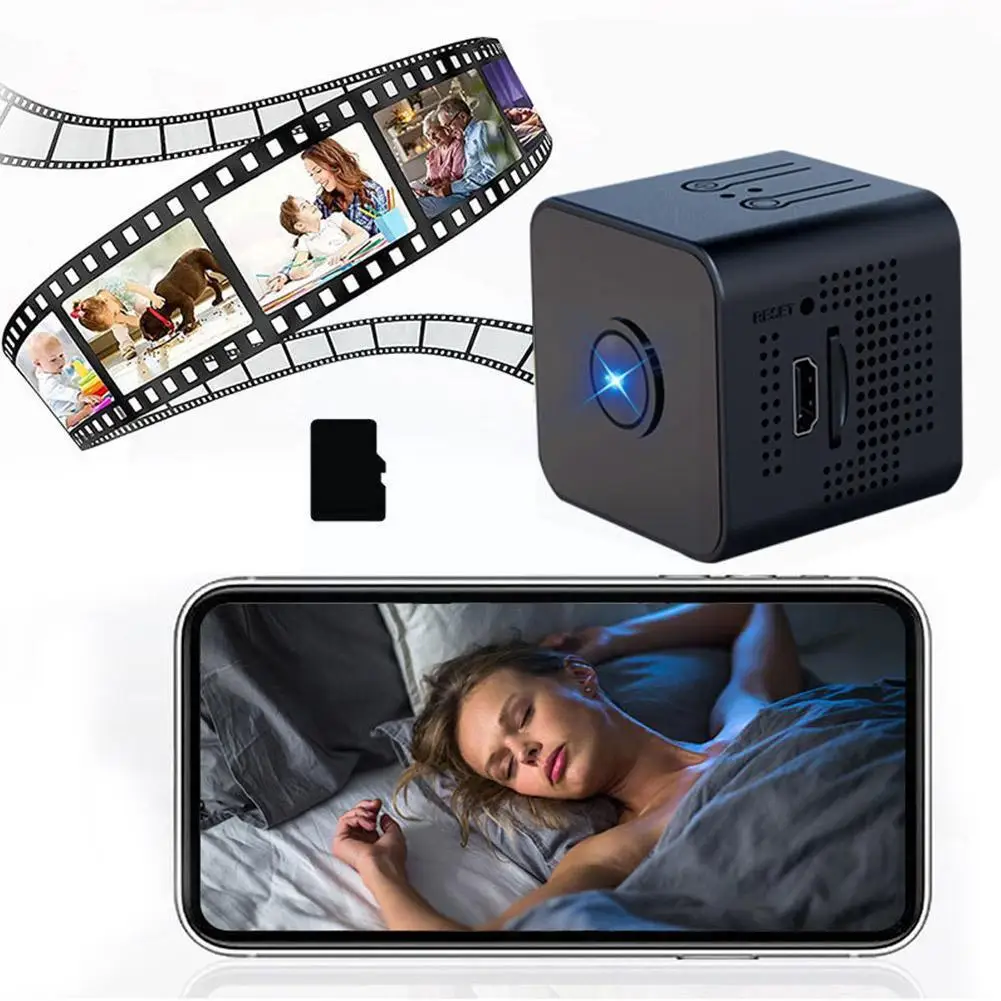 

Мини-камера видеонаблюдения, камера наблюдения с дистанционным управлением, карта безопасности, камера/TF, Защита видеонаблюдения, обнаруже...