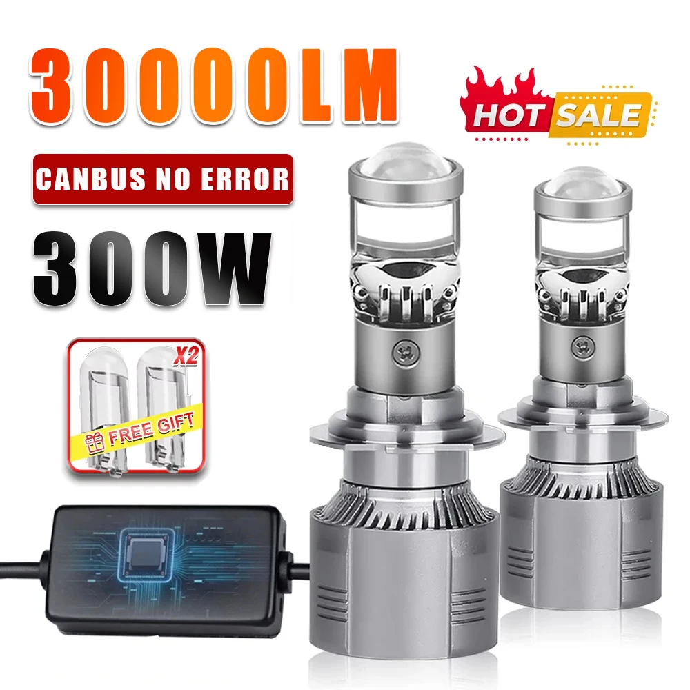 H7 H4 Bi Led Линза проектора Лампа фары Canbus H11 H8 H9 9005 HB3 9006 HB4 Авто/мотоцикл Мини-лампа