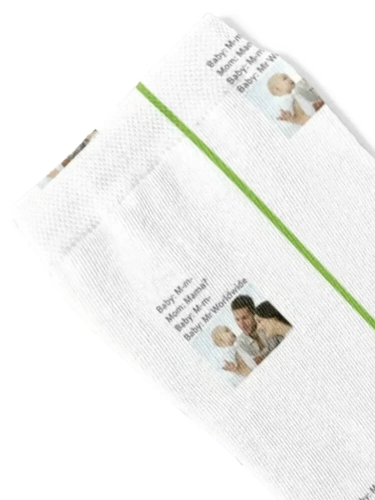Mr Worldwide Pitbull Singer Graphic Socks happy Run Men Women's