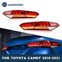 hcmotionz tail lights assembly for 2018 2019 2020 2021 toyota camry sequential signal led rear lamps with start up animation drl