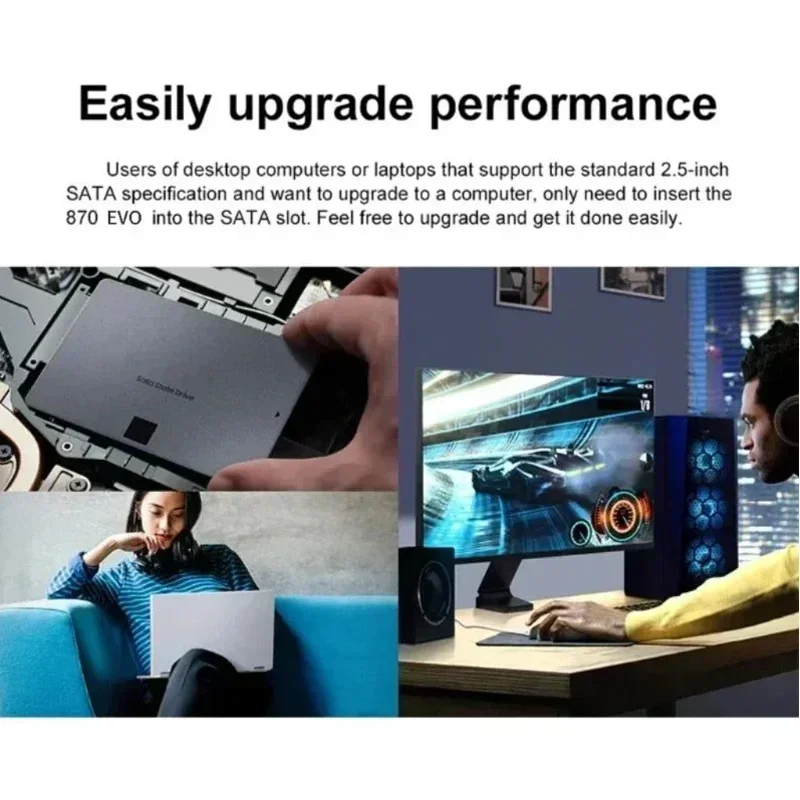 Твердотельный диск Lenovo 4 ТБ SSD 870 EVO 500G 1 2 внутренний жесткий Sata3 5 дюйма для ноутбука