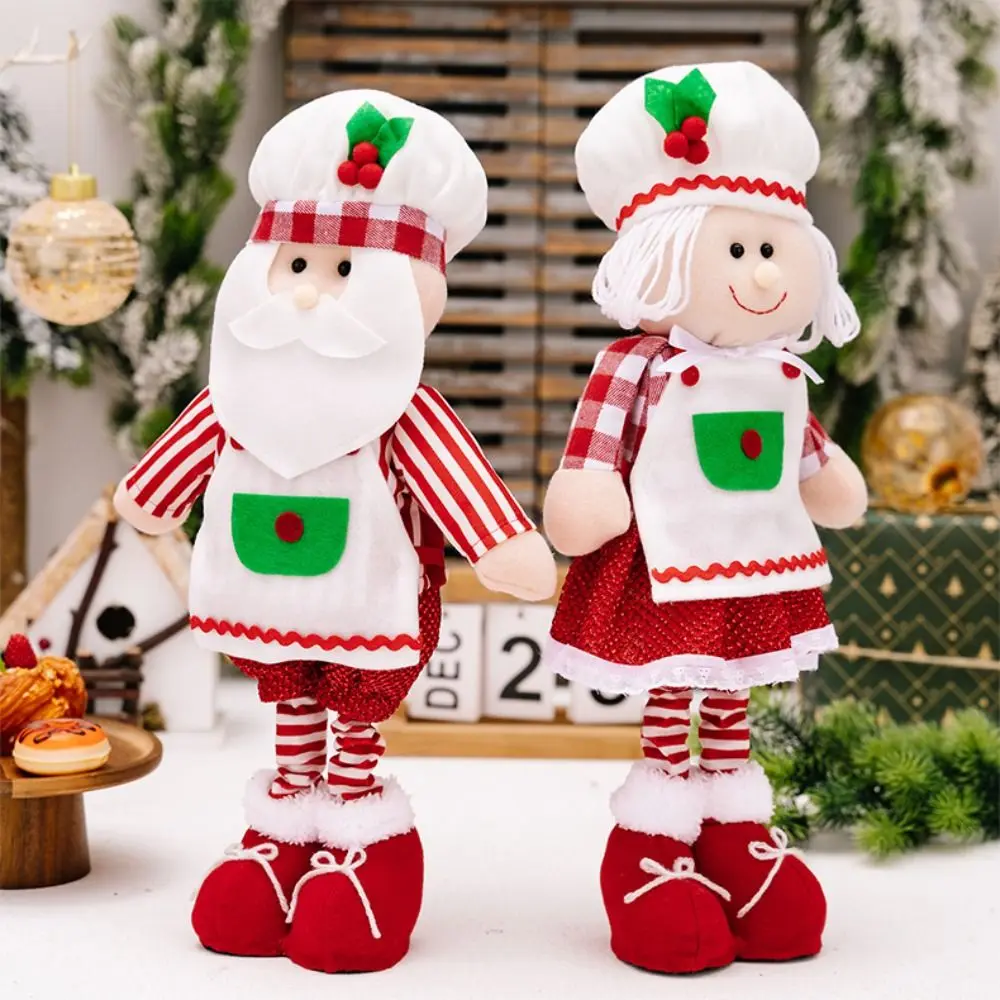 Милые рождественские телескопические куклы украшения стоящий красный