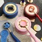 Сургучная восковая печь в стиле ретро, кастрюля, деревянная ручка, декоративный восковой штамп, Подарочные шарики, палочки, теплые восковые палочки, плавильный клей