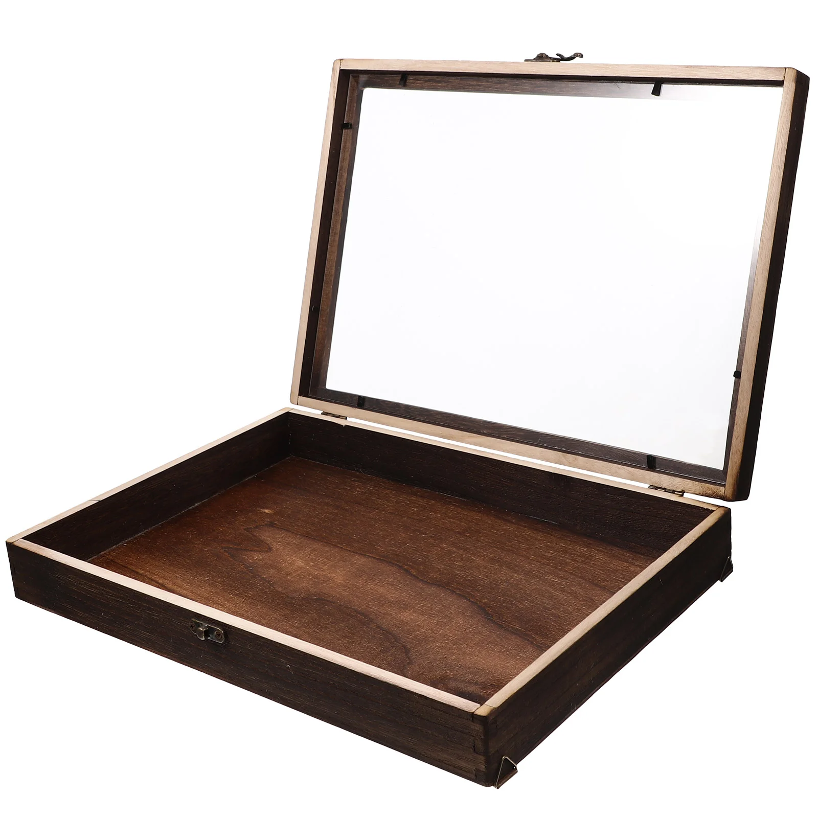 

Case Display Specimen Box Framewood Medals Wooden Shadow Grey A4 Picture Medal Exhibit Memoryjewelry Storage Holder Pressed