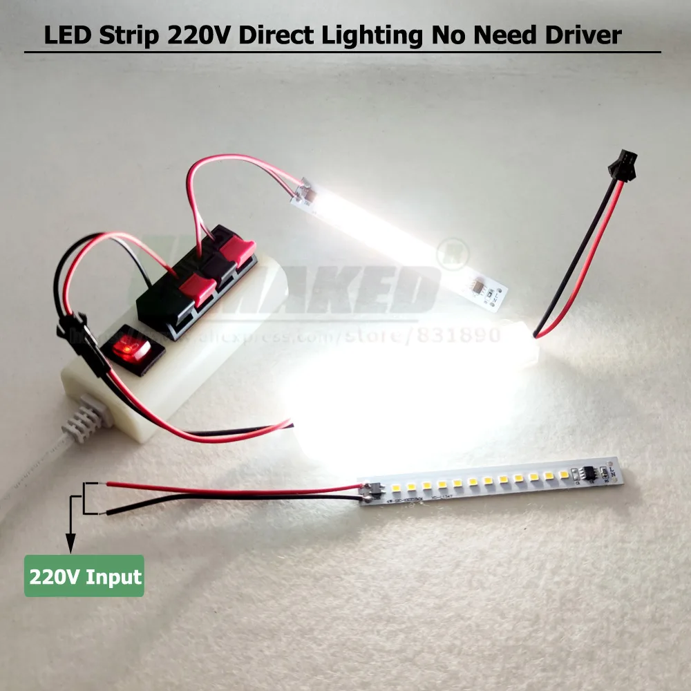 Светодиодные лампы X5 X10 X20Pc SMD2385 220 В переменного тока 10 см 20 30 50