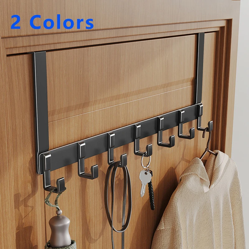 

The Home New Holder Hang Bathroom Rack Bathroom Hanger Door Towel Coat Door Hooks Clothes Kitchen Accessories Over Hat Organizer