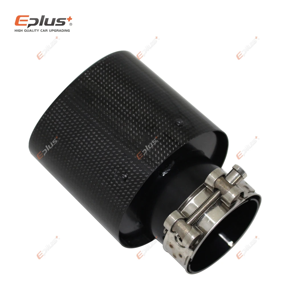 Автомобильный глянцевый глушитель из углеродного волокна наконечник выхлопной