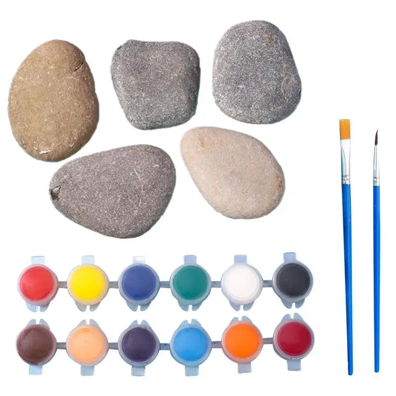 

Садовые камни для детей, набор для украшения камней, Детские искусства и поделки для девочек