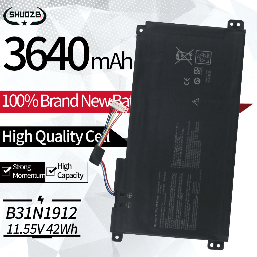 Фото Новый аккумулятор для ноутбука B31N1912 C31N1912 для Asus VivoBook 14 E410MA-EK018TS EK017TS E510KA E510MA F414MA L410MA R522MA L510MA №1